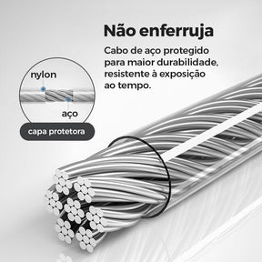 Varal Retrátil em Alumínio Reforçado - Inova