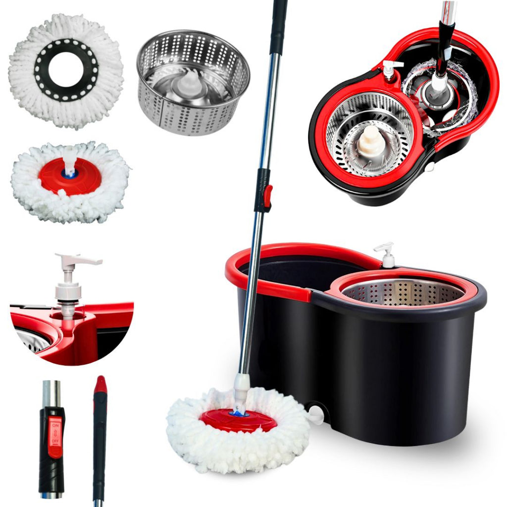 Mop Giratório Balde Inox Premium
