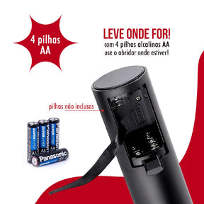 Abridor de Vinhos SHOPDAMULTIDAO Automático - 4 peças