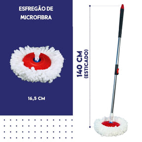 Mop Giratório Balde Inox Premium
