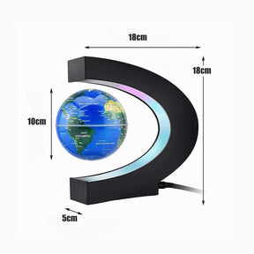 Globo Flutuante Magnético - Mapa Do Mundo