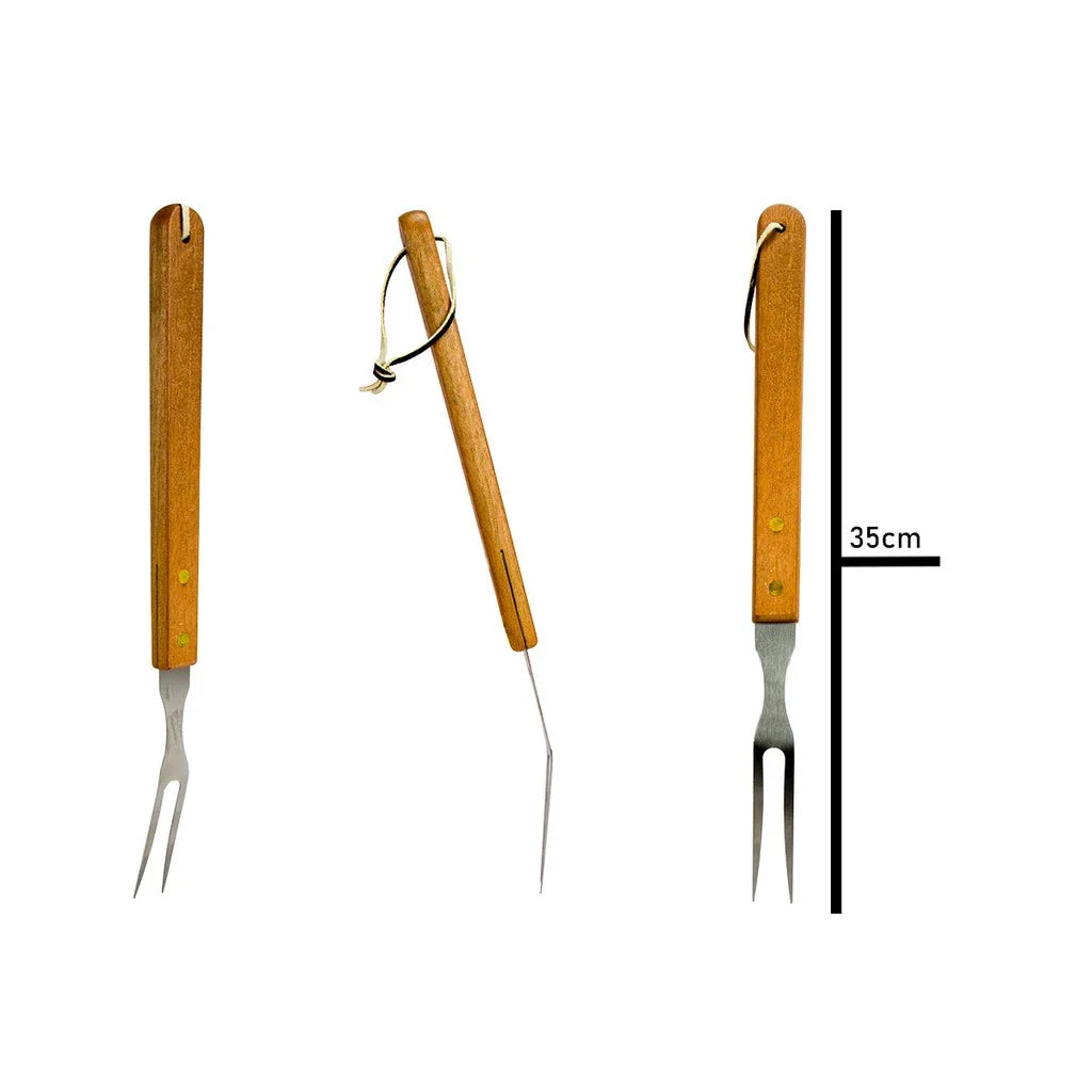 Kit Churrasco em Aço e Inox - Sou de Casa