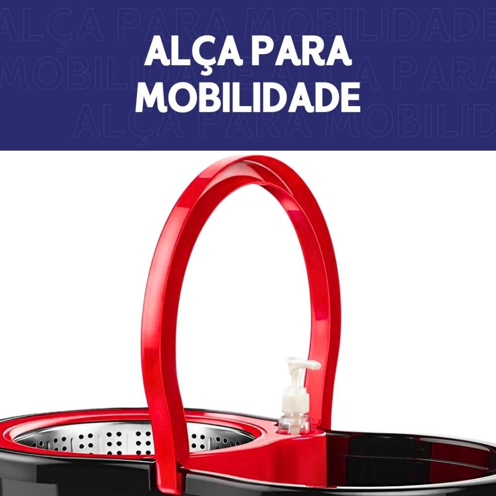 Mop Giratório Balde Inox Premium
