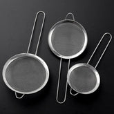 Peneira em Aço e Inox para Cozinha - Kit 3 peças