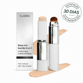 Base 2 em 1 com pincel integrado - Natural Skin
