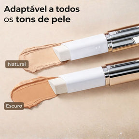 Base 2 em 1 com pincel integrado - Natural Skin
