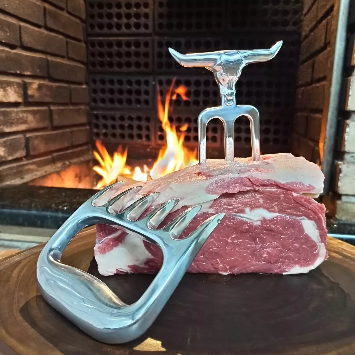 Kit Churrasco Garra De Urso + Tridente