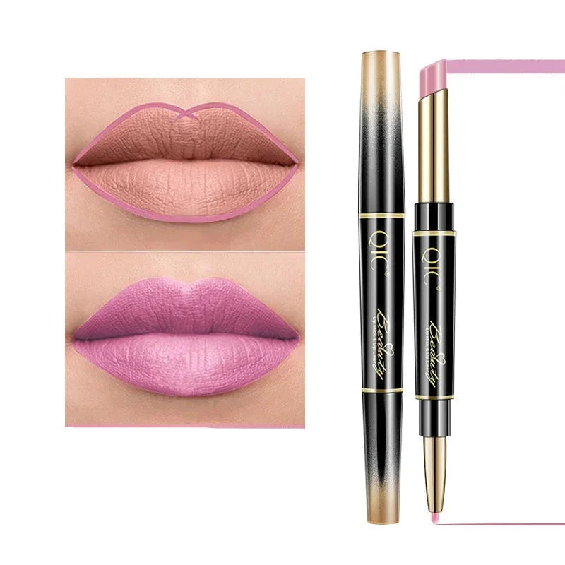 Batom a Prova d`água 2 em 1 Fosco