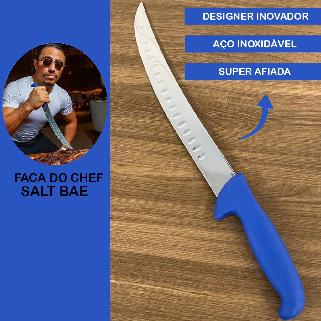 Faca Curvada do Salt Bae Chef - 30cm