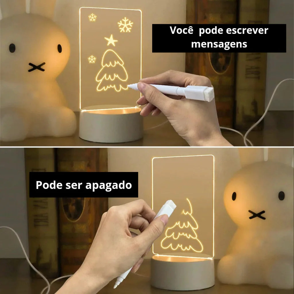 Luminária de Escrever e Epagar em LED