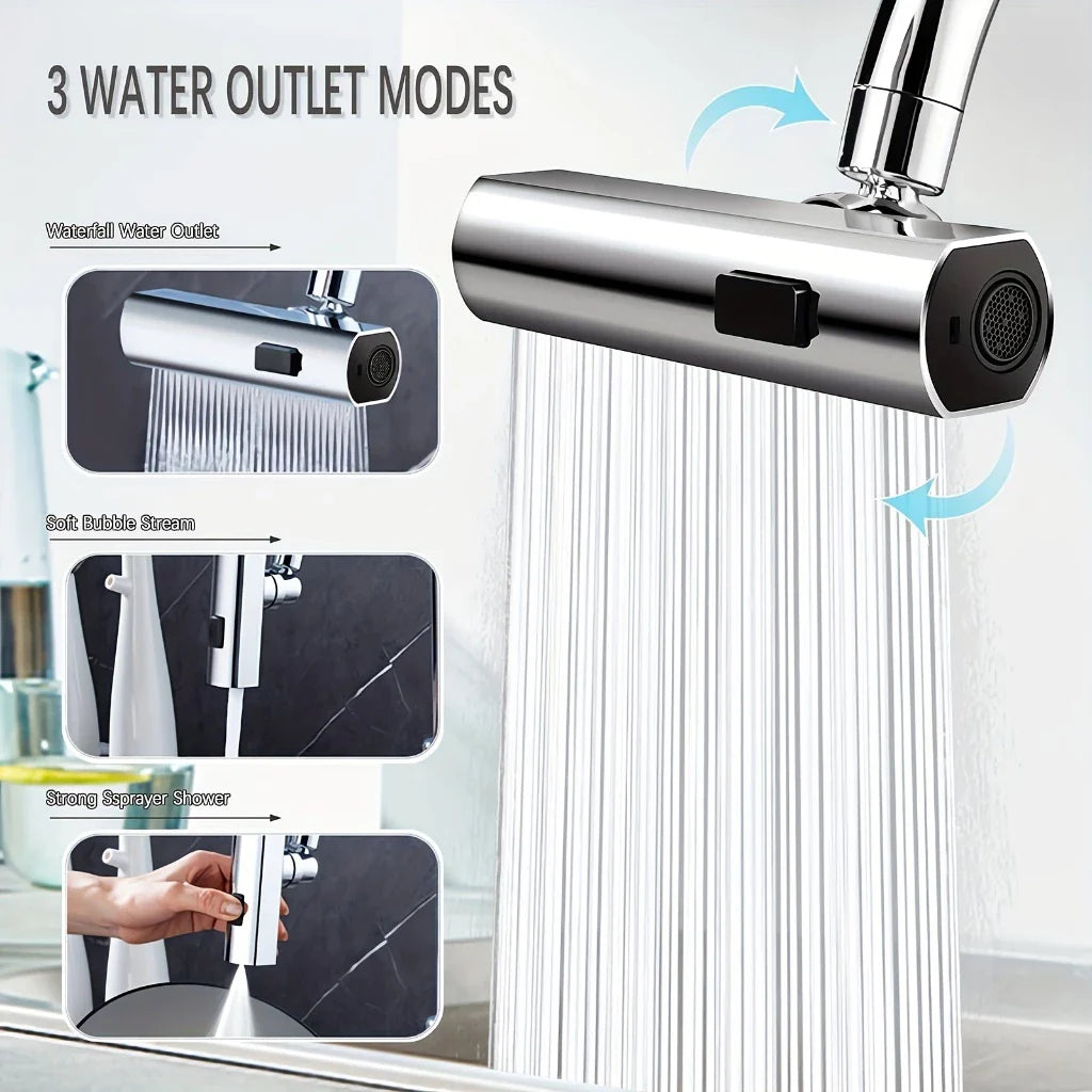 Adaptador de torneira flexível para Cozinha Com 3 Modos de Uso