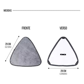 Kit 4 Refil de Reposição Para Mop Triângular Giratório 360