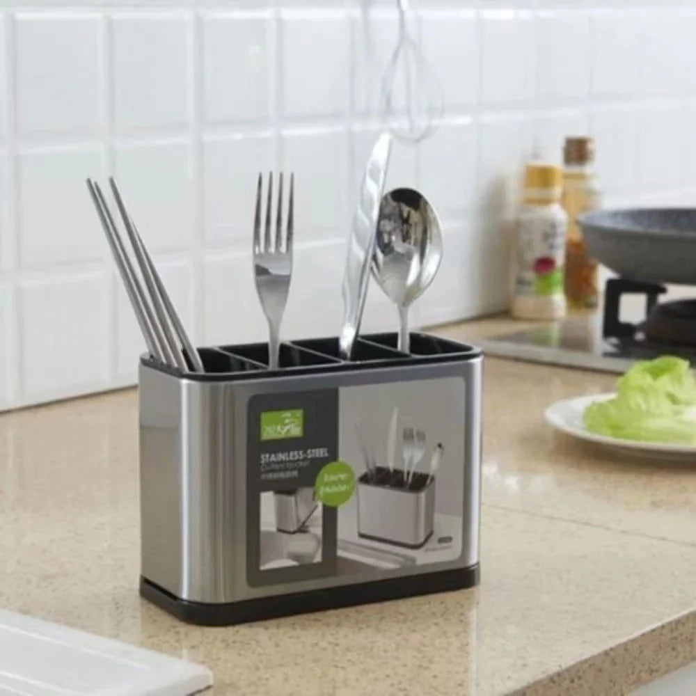 Porta Talheres em Aço e Inox para Cozinha