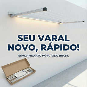 Varal Retrátil em Alumínio Reforçado - Inova