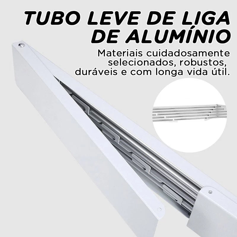 Varal Mágico dobrável - Pequenos espaços