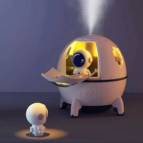 Umidificador de Ar Astronauta Luz LED Colorida Névoa USB
