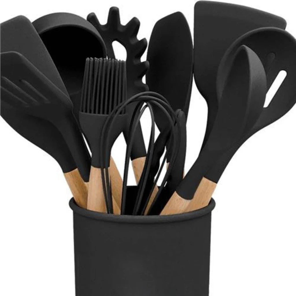 Jogo de Cozinha Premium Kit C/12 Peças de Silicone