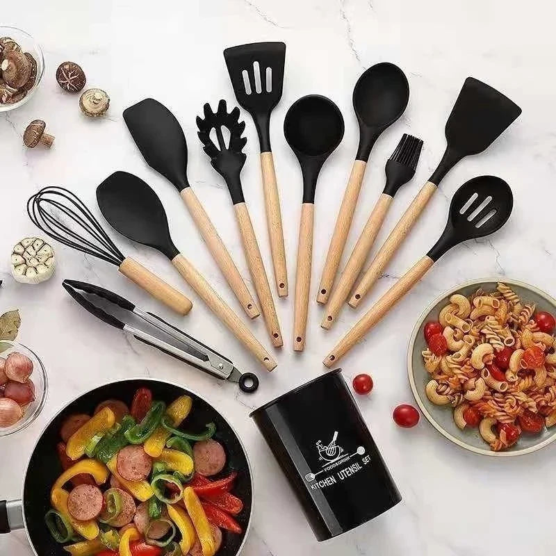 Jogo de Cozinha Premium Kit C/12 Peças de Silicone