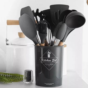 Jogo de Cozinha Premium Kit C/12 Peças de Silicone